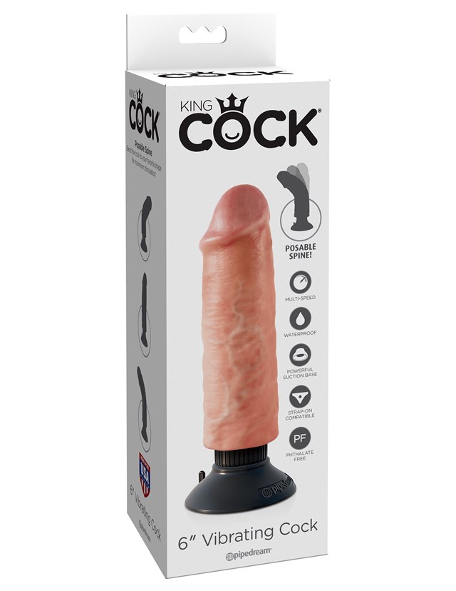 Vibrerende Dildo 20 cm - Lys
