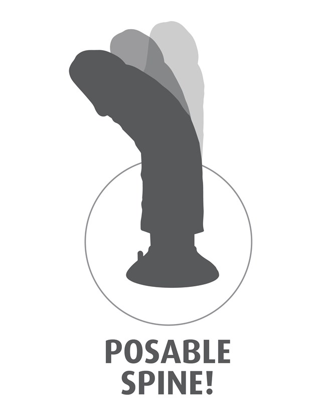 Vibrerende Dildo 20 cm - Lys