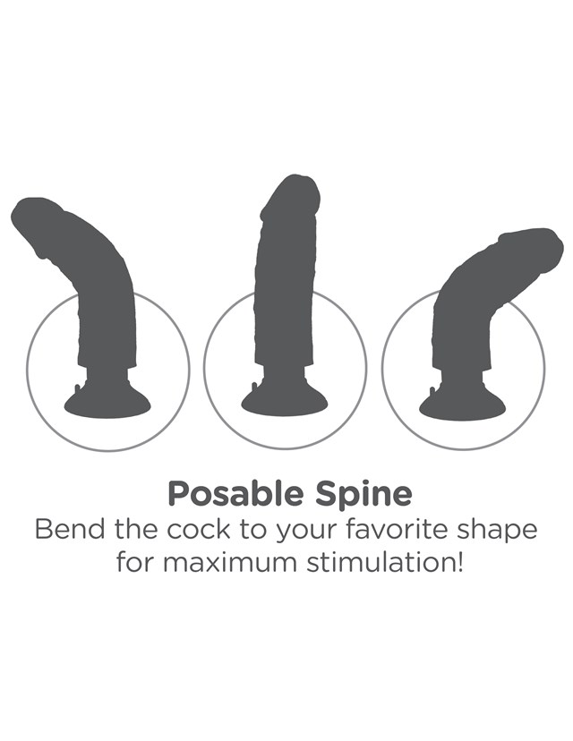 Vibrerende Dildo 25 cm - Lys