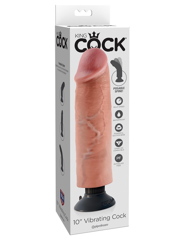Vibrerende Dildo 25 cm - Lys