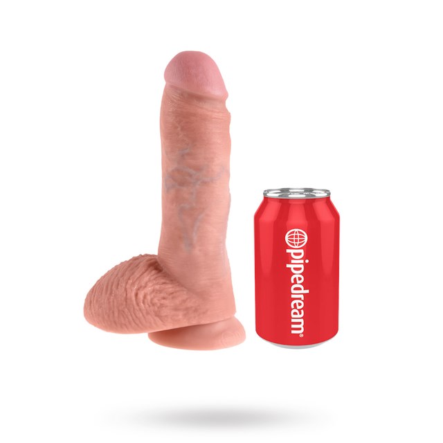 Cock with Balls 22.5 cm - Flesh