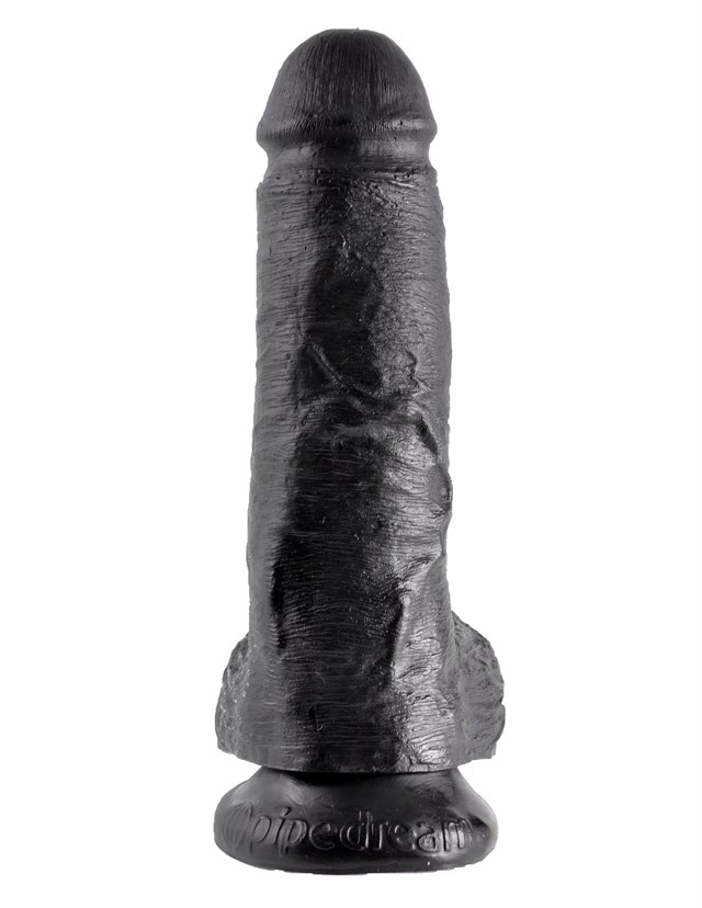 Cock with Balls 22.5 cm - Black