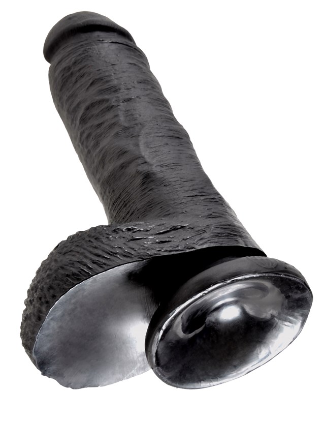 Cock with Balls 22.5 cm - Black