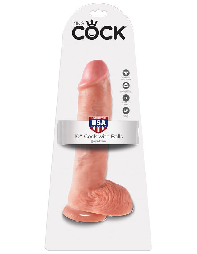 Cock with Balls 25.5cm - Flesh