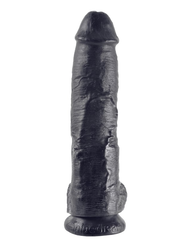 Cock with Balls 27 cm - Black
