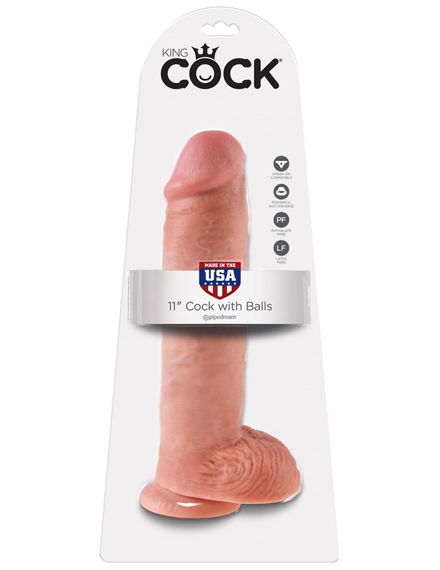 Cock with Balls 29.5 cm - Flesh