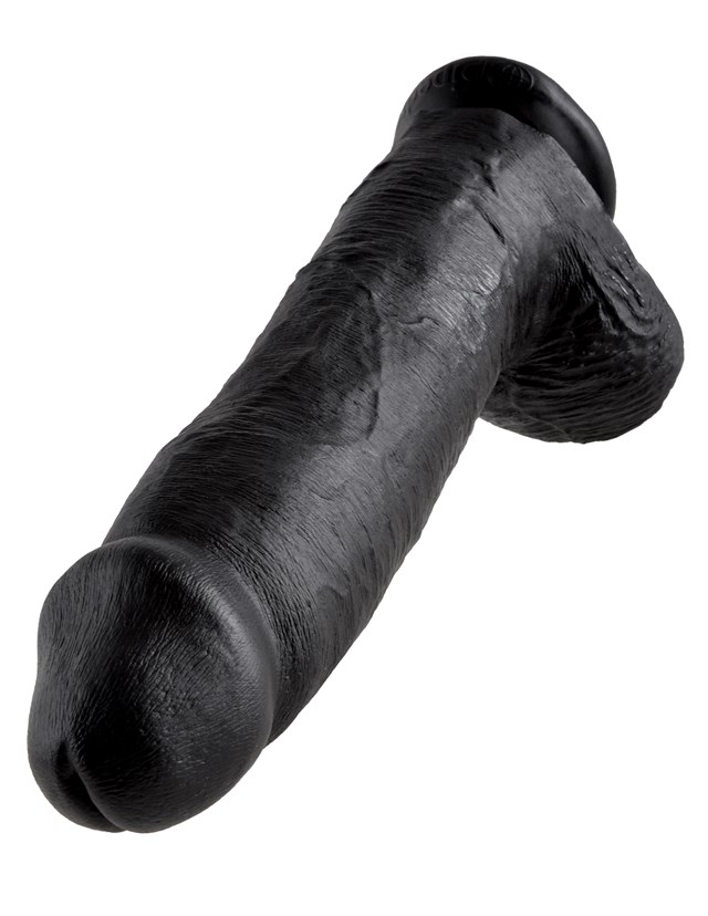 Cock with Balls 32 cm - Black