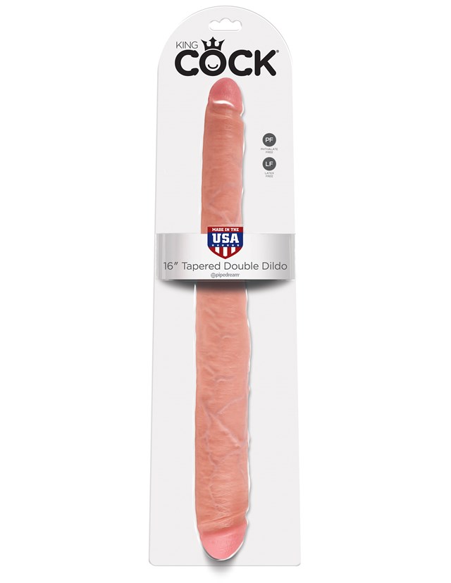 Tapered Double Dildo 40.5cm - Flesh