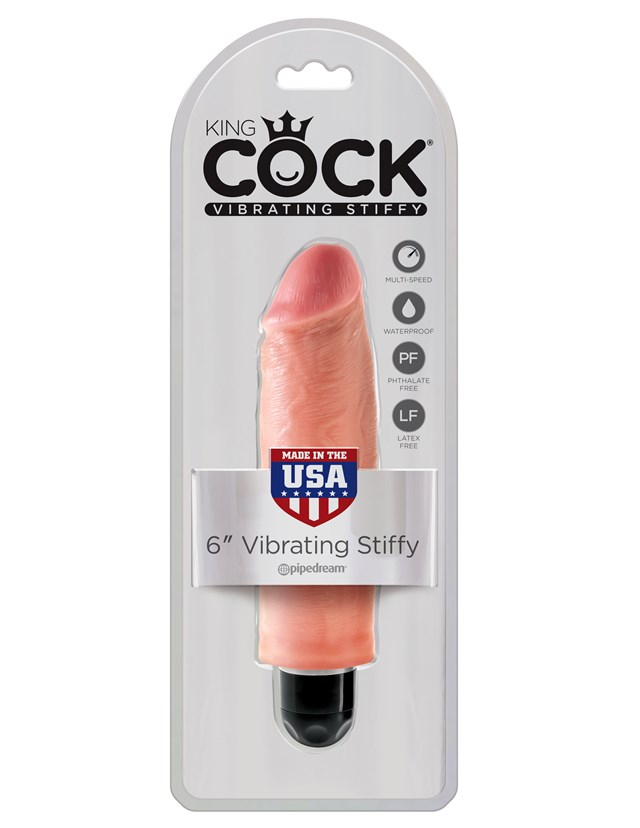 Stiffy Vibrerende Dildo 18.5 cm - Lys