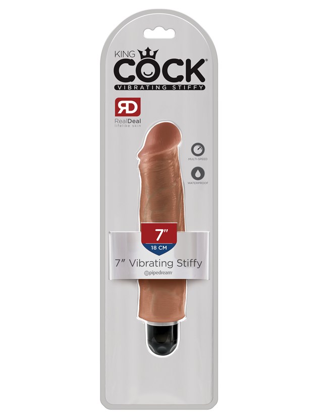 King Cock 7" Stiffy - Tan