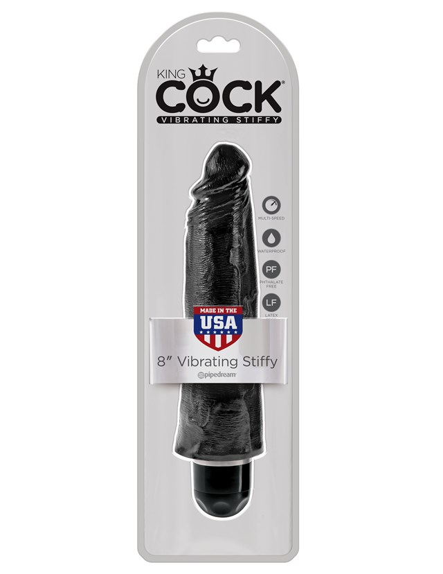 Vibrating Stiffy 21 cm - Black