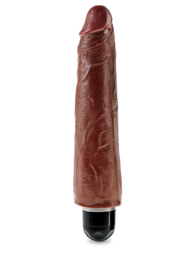 Stiffy 23 cm Vibrerende Dildo - Brun
