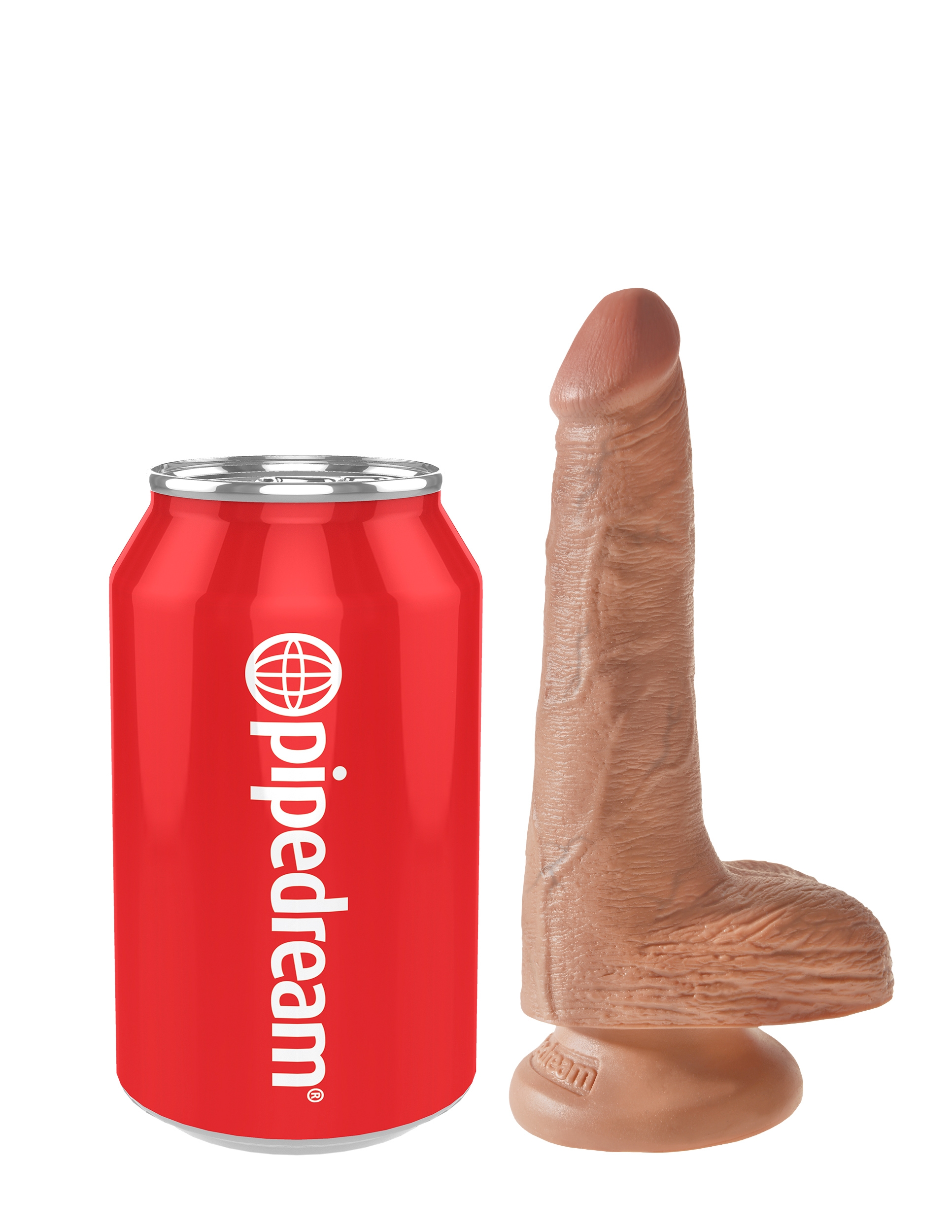 King Cock 18 cm with Balls - Tan