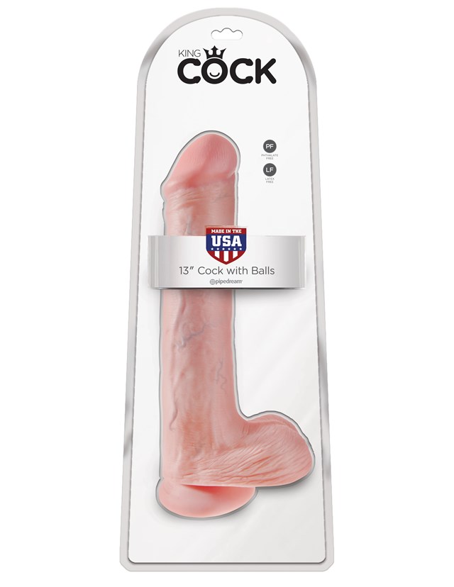 Cock with Balls 33 cm - Flesh