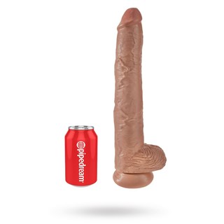 King Cock With Balls 38 Cm - Tan