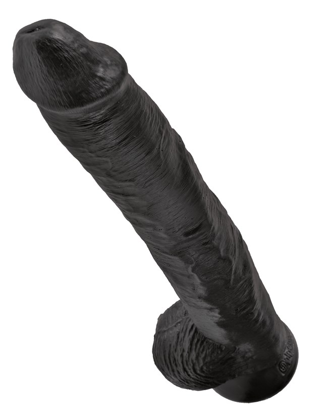Cock with Balls 38 cm - Black