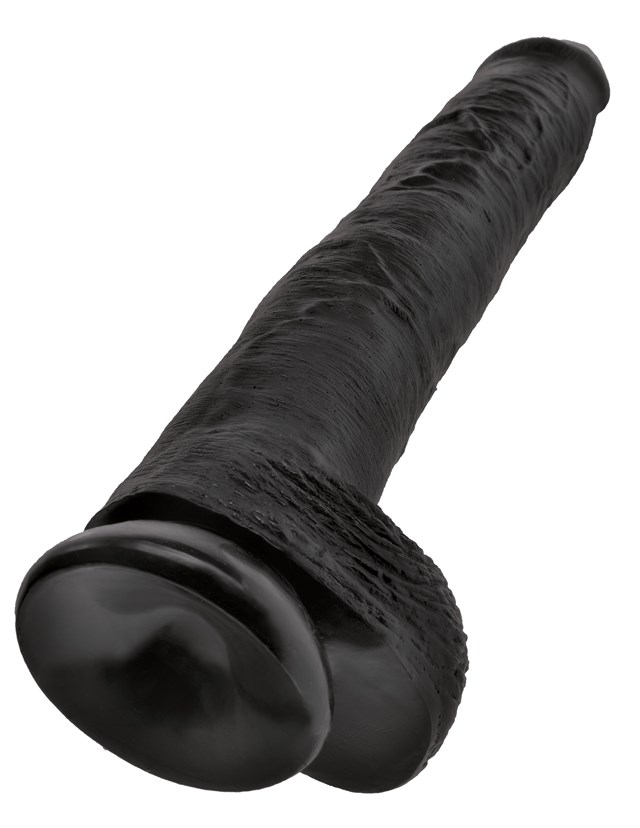 Cock with Balls 38 cm - Black