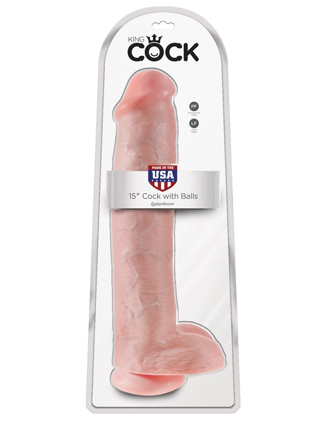 Cock with Balls 42 cm - Flesh