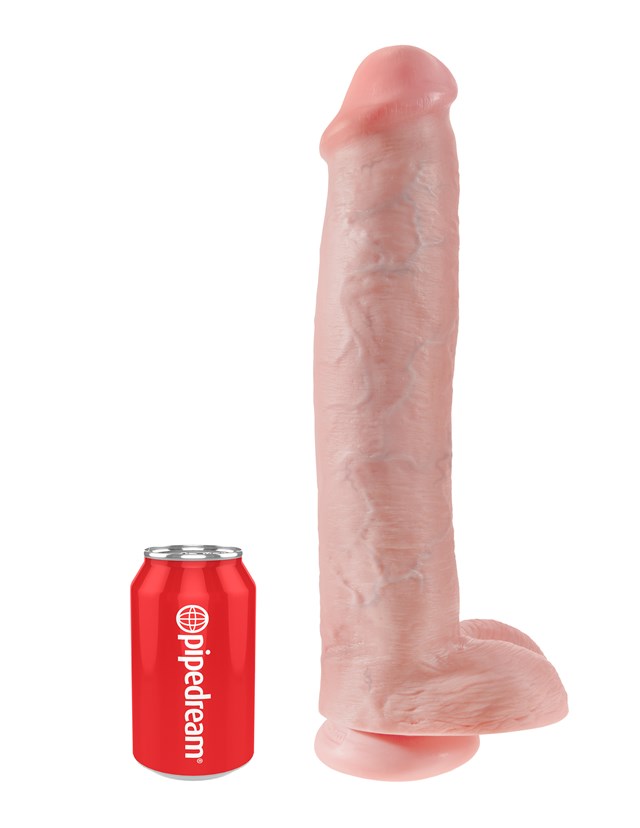 Cock with Balls 42 cm - Flesh