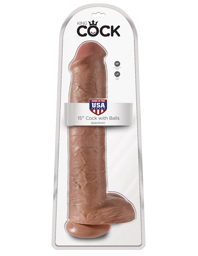 Cock with Balls 42 cm - Tan