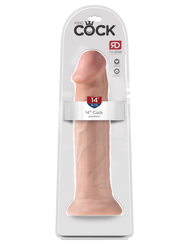 Dildo 36 cm - Lys