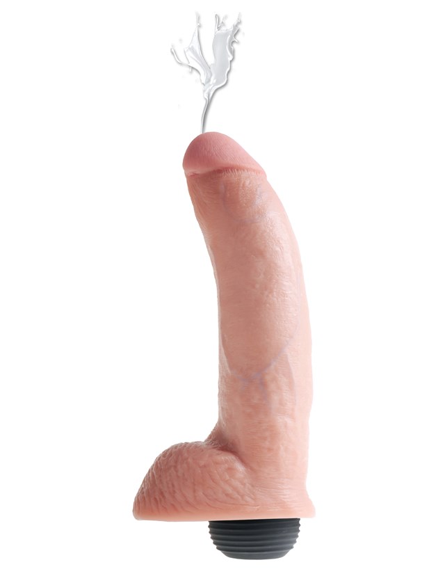 Squirting with Balls 23 cm - Flesh