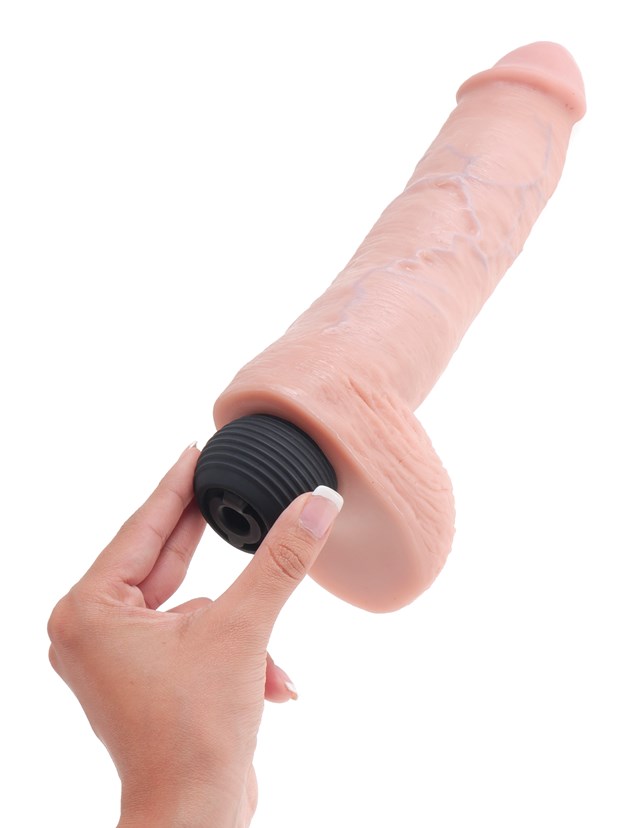 King Cock Squirting with Balls  27cm - Flesh