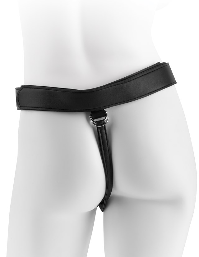 Two Cocks One Hole Strap-On 17.8cm - Flesh
