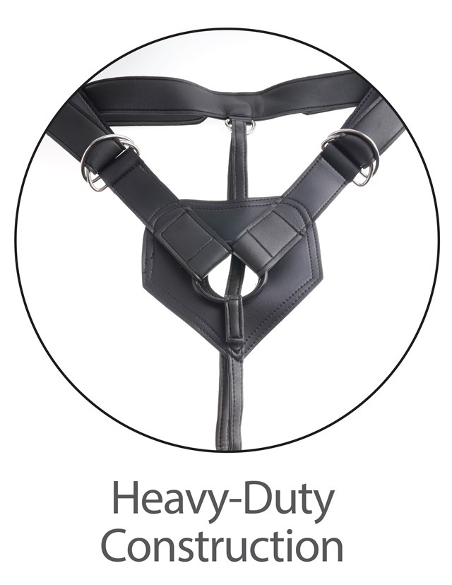Two Cocks One Hole Strap-On 17.8cm - Flesh