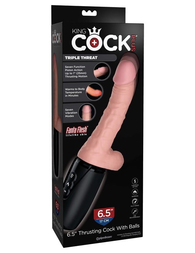 King Cock Plus 16.5cm Thrusting Cock with Balls