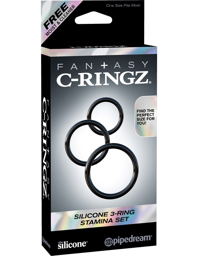 Silicone 3-Ring Stamina Set