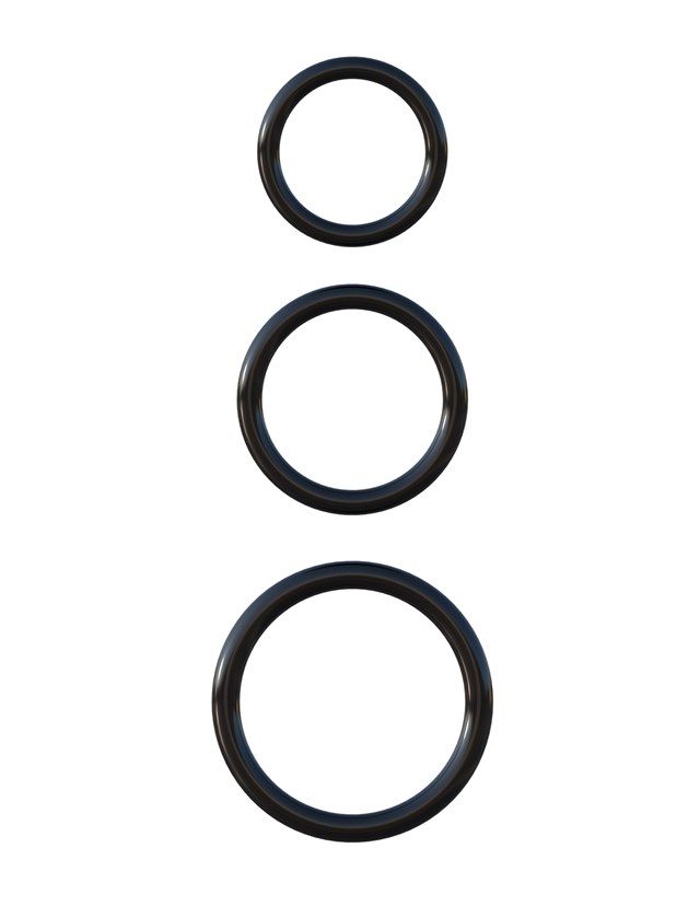 Silicone 3-Ring Stamina Set