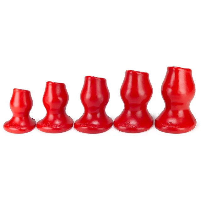 Pighole Hollow Butt Plug Medium - Red