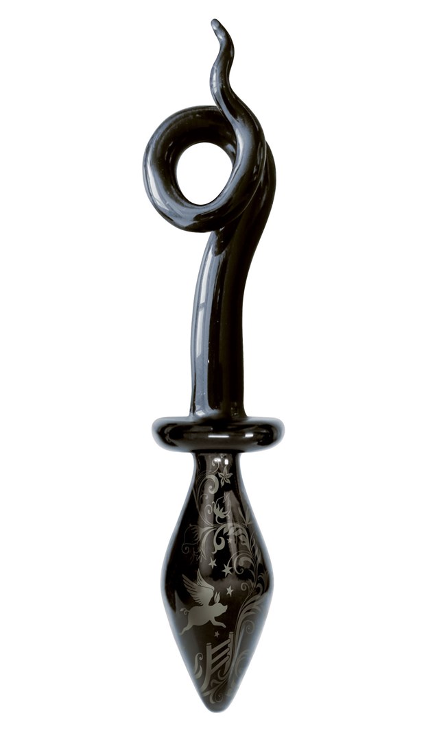 Fashionistas Glass Pigtail Butt Plug - Small