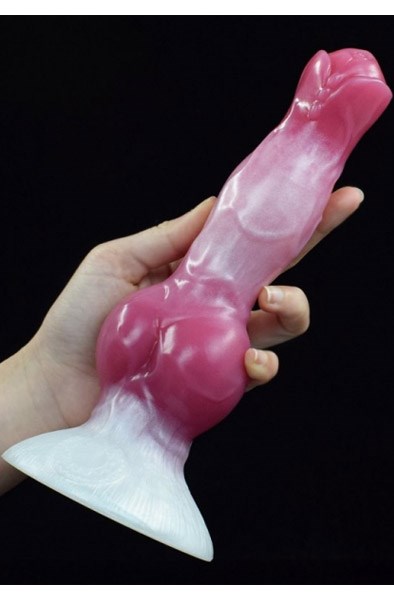 Pink Alien Sobak Monster Dildo 21 cm