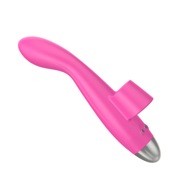 Pink Vibrating Finger Massager