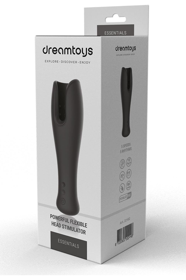 Powerful Flexible Head Stimulator Black