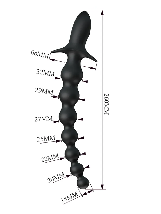Rigdon Anal Beads With Vibration