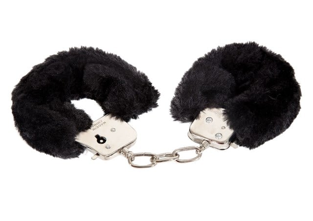 You're Under Arrest! - Black Furry Cuffs