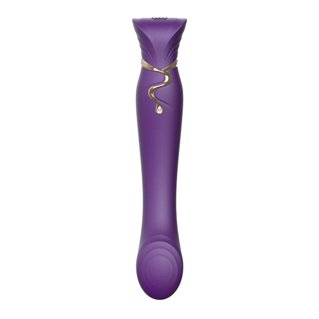 Queen G-punktvibrator med Pulse Wave & Sugefunksjon - Lilla