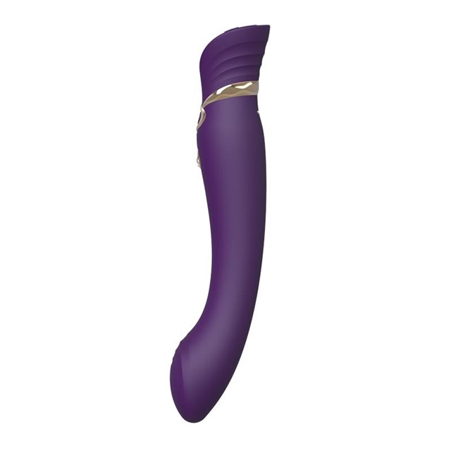 Queen G-punktvibrator med Pulse Wave & Sugefunksjon - Lilla