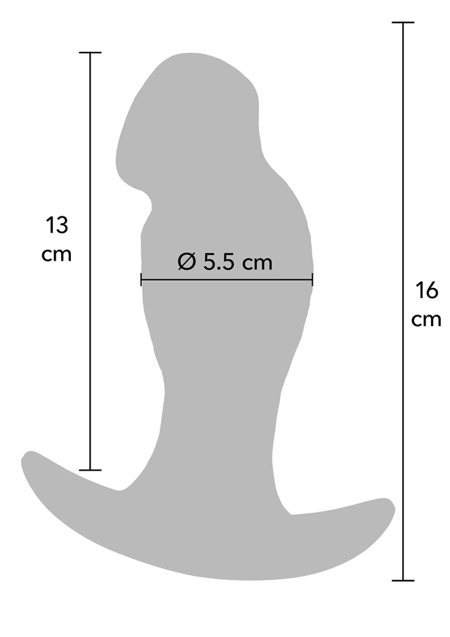 Realistic Buttplug Liquid Silicone 16 cm