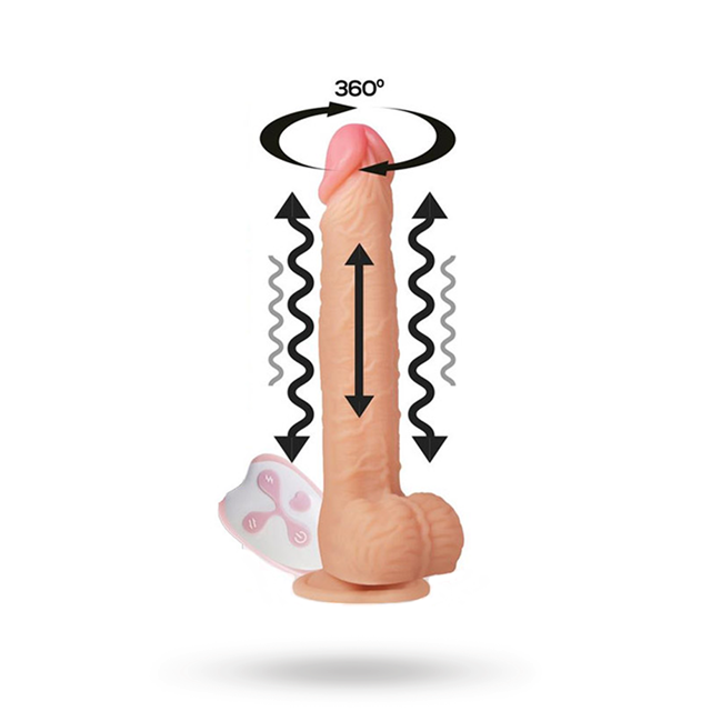 Realistic Remote Control Vibrating Dildo