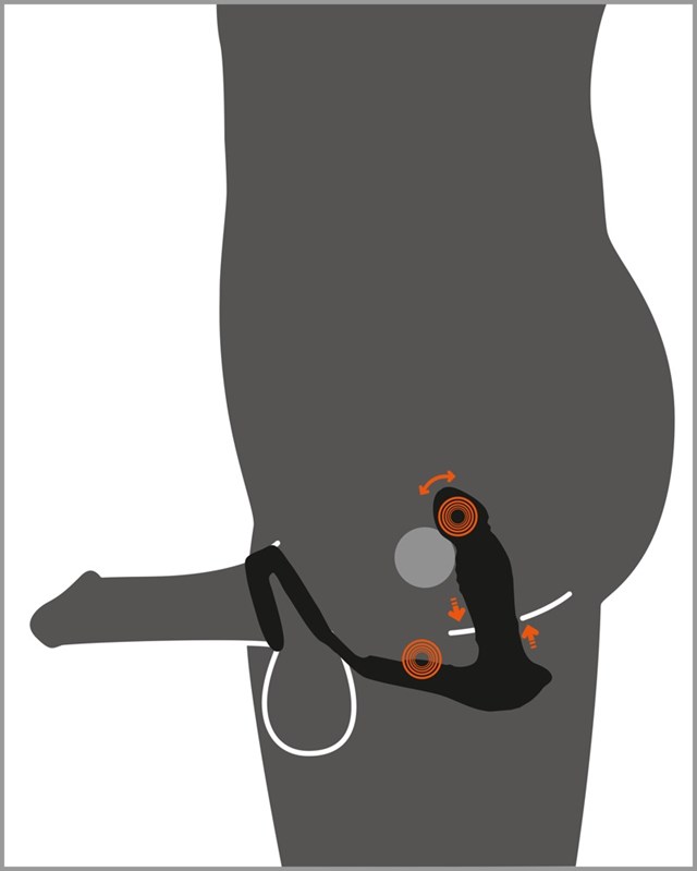 RC Vibrating Prostate Plug with Nodding Function