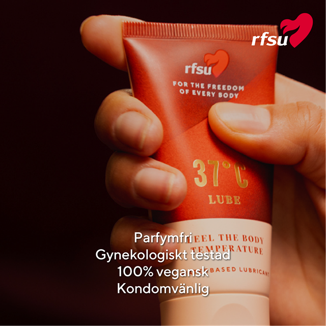 RFSU 37°C Lube – vannbasert glidemiddel med naturlig følelse 50 ml