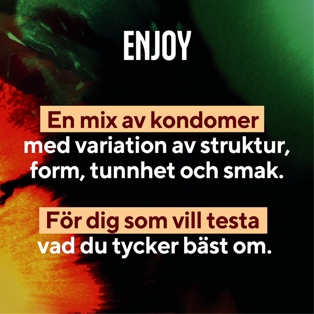 RFSU Enjoy – en mix av kondomer