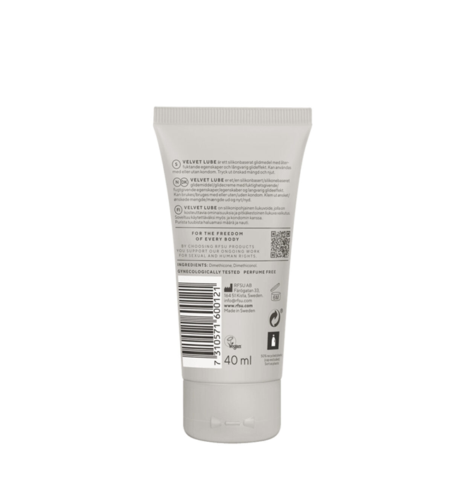 RFSU Velvet Lube – for silkeaktig, langvarig glidefølelse 40 ml