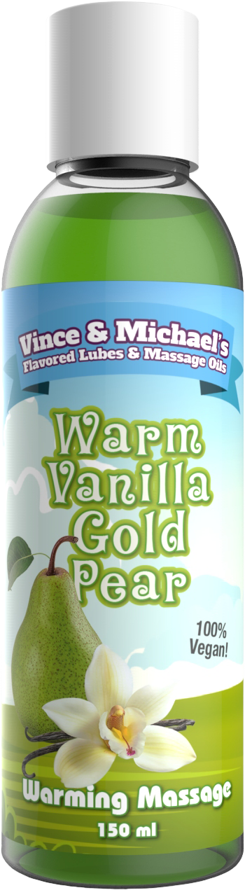 Warm Vanilla Gold Pear - Flavored Massage Oil