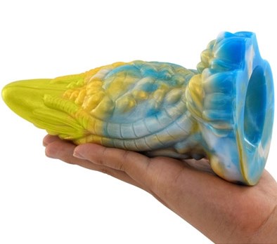 Rhegax Dildo Gold-Blue 20 cm