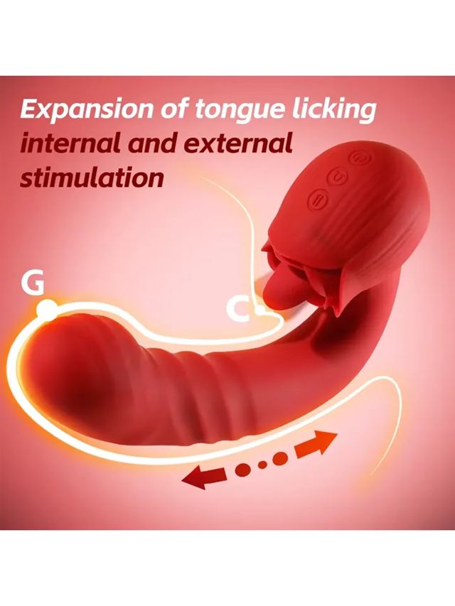Rose Thrusting Vibrator